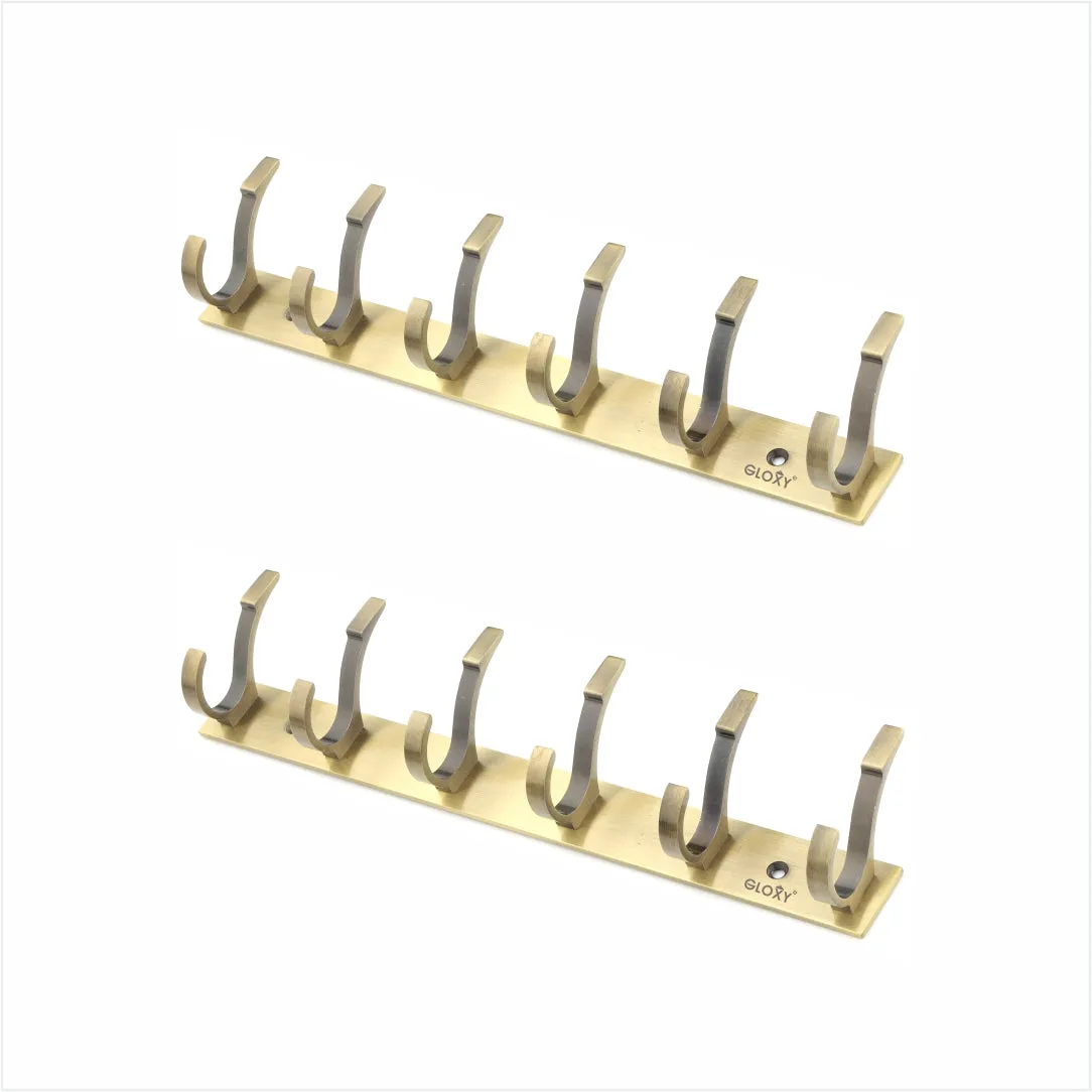 Door Back Hanger Antique khutti Hooks Plate Mor Shape Aluminium Wall Mounting