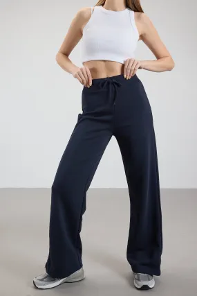 Elastic Waist Wide Leg Sweatpants