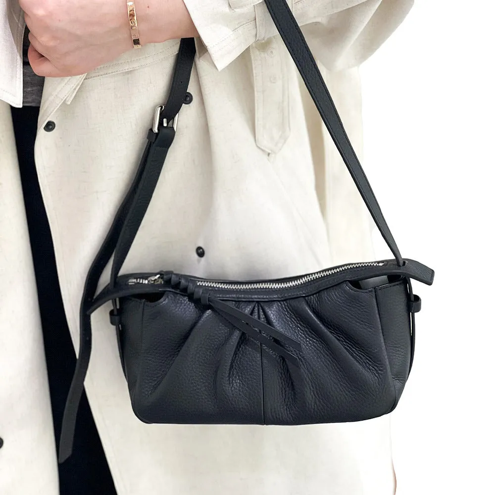 Elegant Taupe Lady Clutch Cross Body Calfskin Bag ,GE-K25