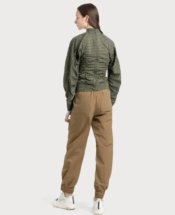 Ganni Crinkled Tech Pants