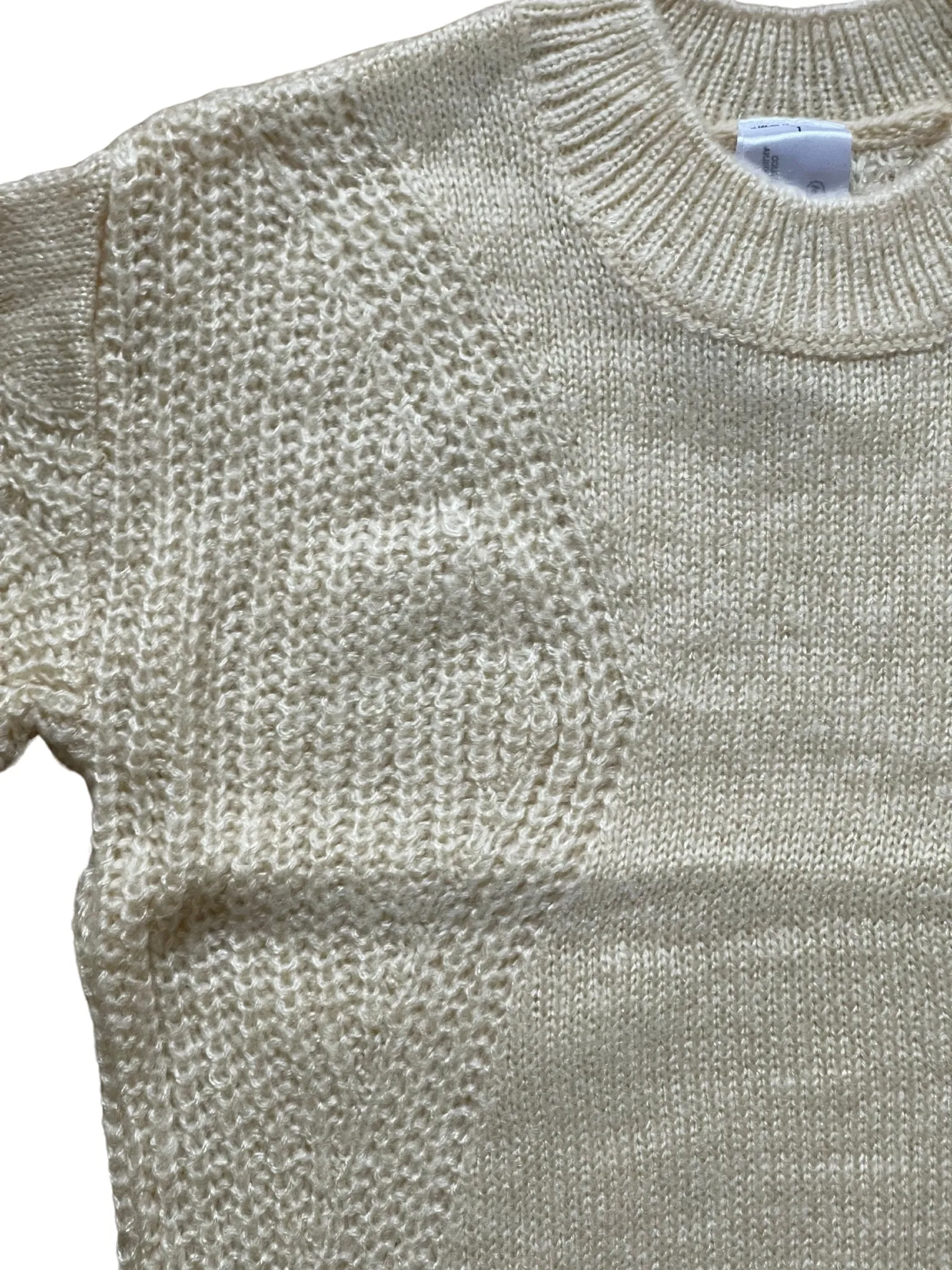 Girls Palamino Cable Knit Crew Ribbed Neck Long Sleeve Jumpers