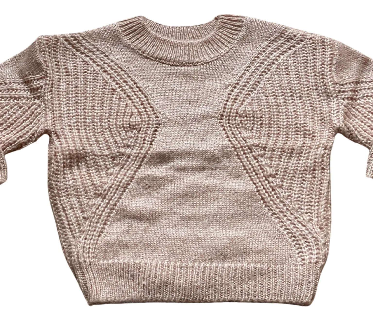 Girls Palamino Cable Knit Crew Ribbed Neck Long Sleeve Jumpers