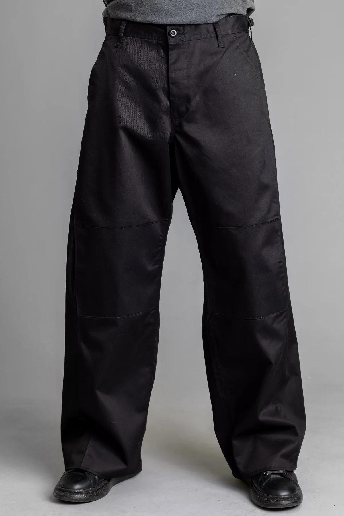 GUYS BLK WIDE LEG CARGO PANT