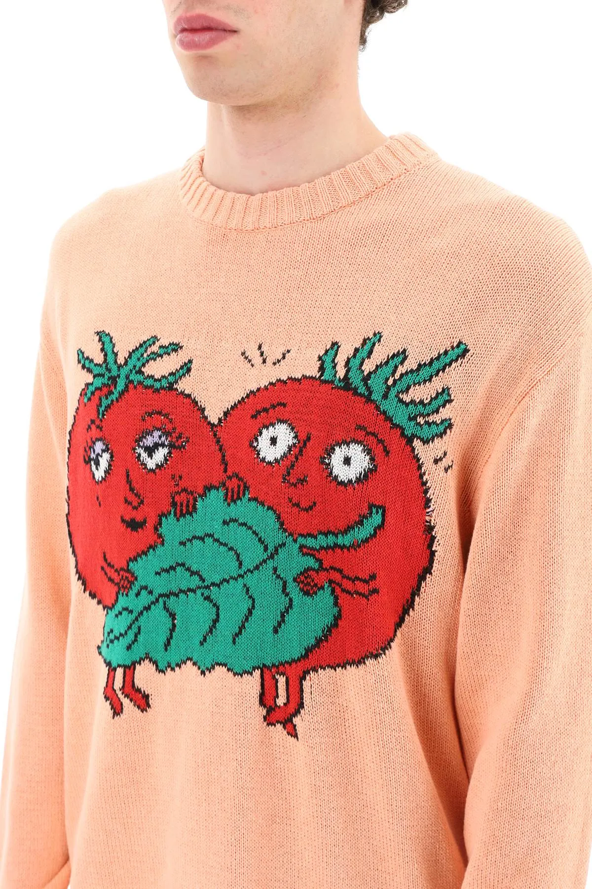 happy tomatoes' cotton sweater