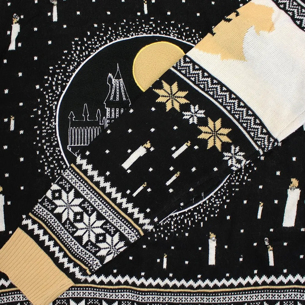 Harry Potter Hogwarts Castle LED Knitted Christmas Jumper / Sweater