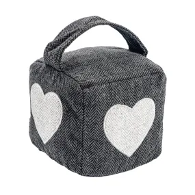 Heart Herringbone Door Stop - By Nicola Spring