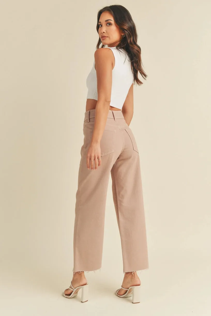 High Rise Utility Wide Leg - Clay