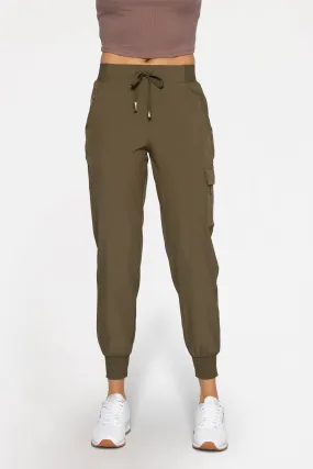 High-Waisted Capri Active Joggers with Pockets - Size Inclusive