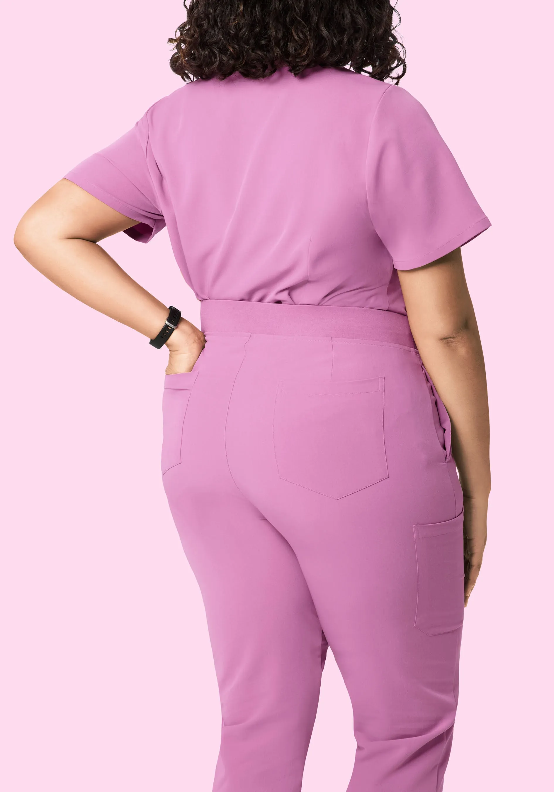 High Waisted Joggers Mulberry