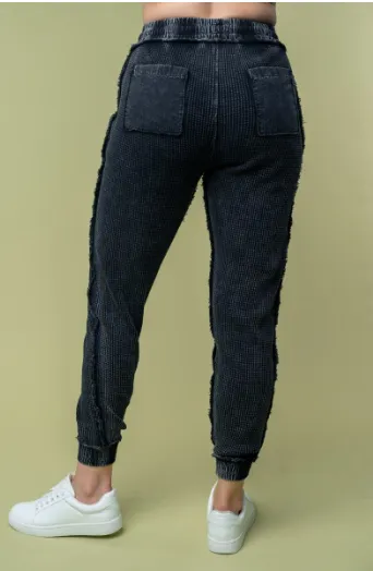 High Waisted Solid Knit Jogger - Full