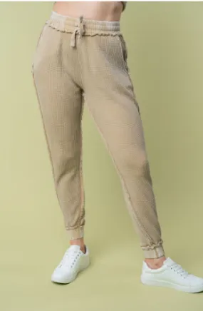 High Waisted Solid Knit Jogger - Full