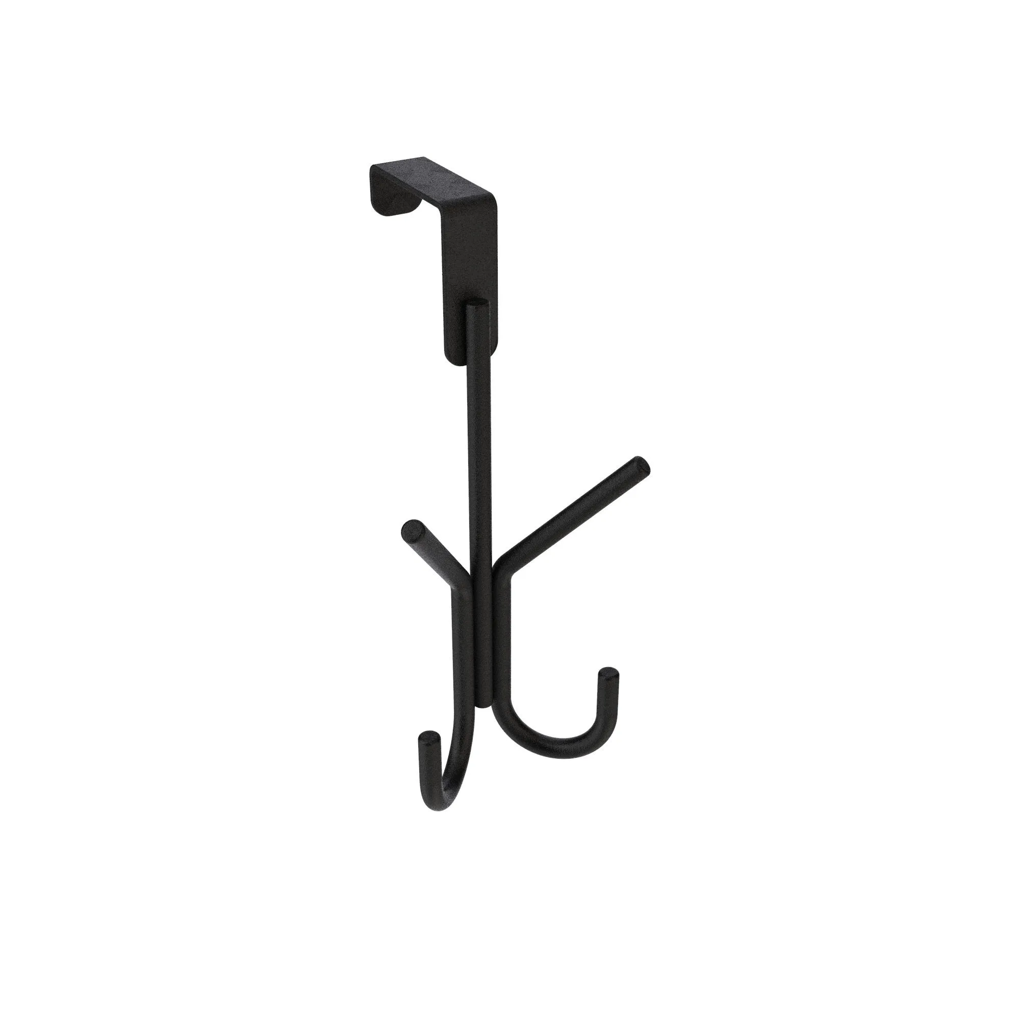 Hook Over Door Double Hook Matt Black