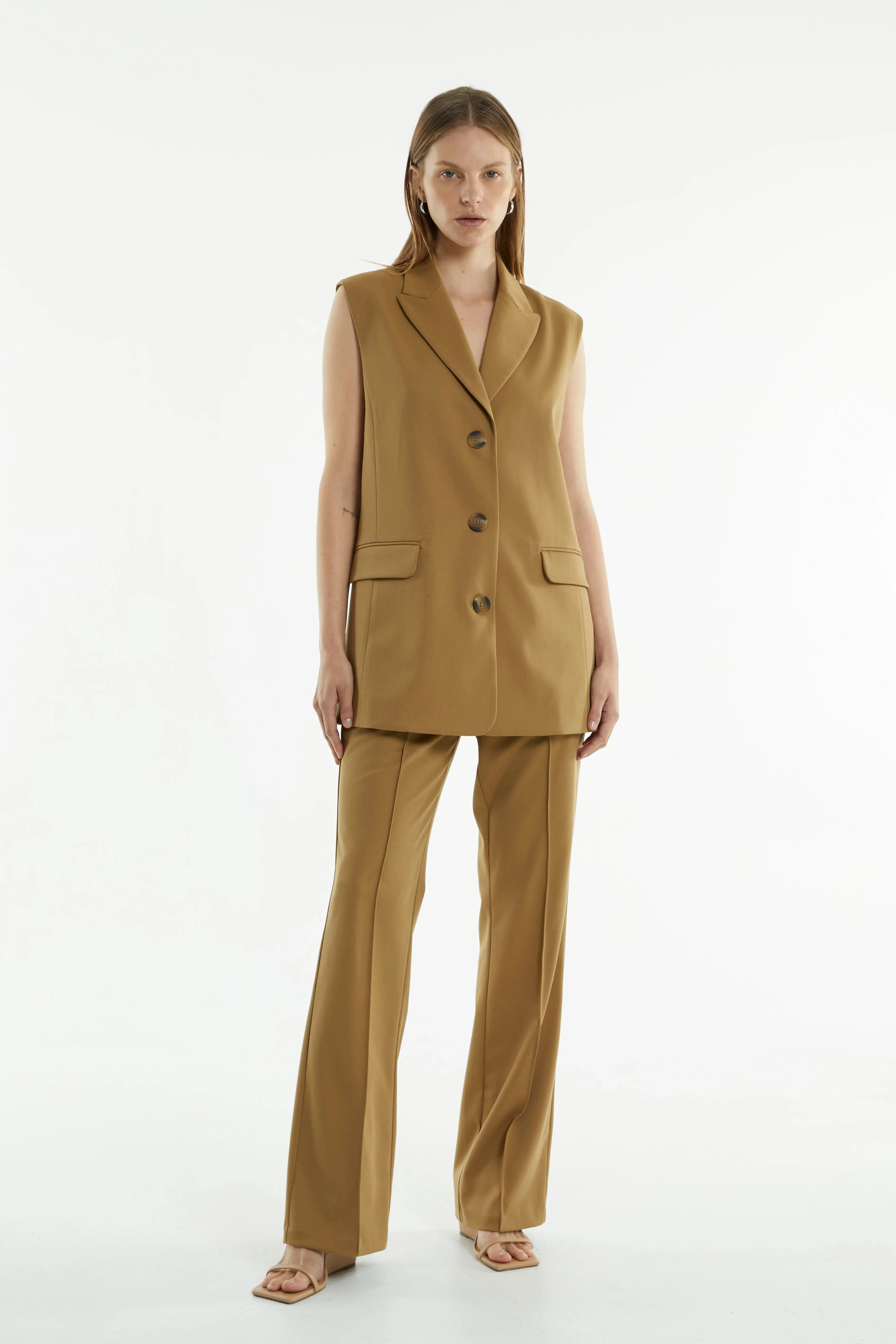INTERCHANGE TAILORED TROUSERS | NUT