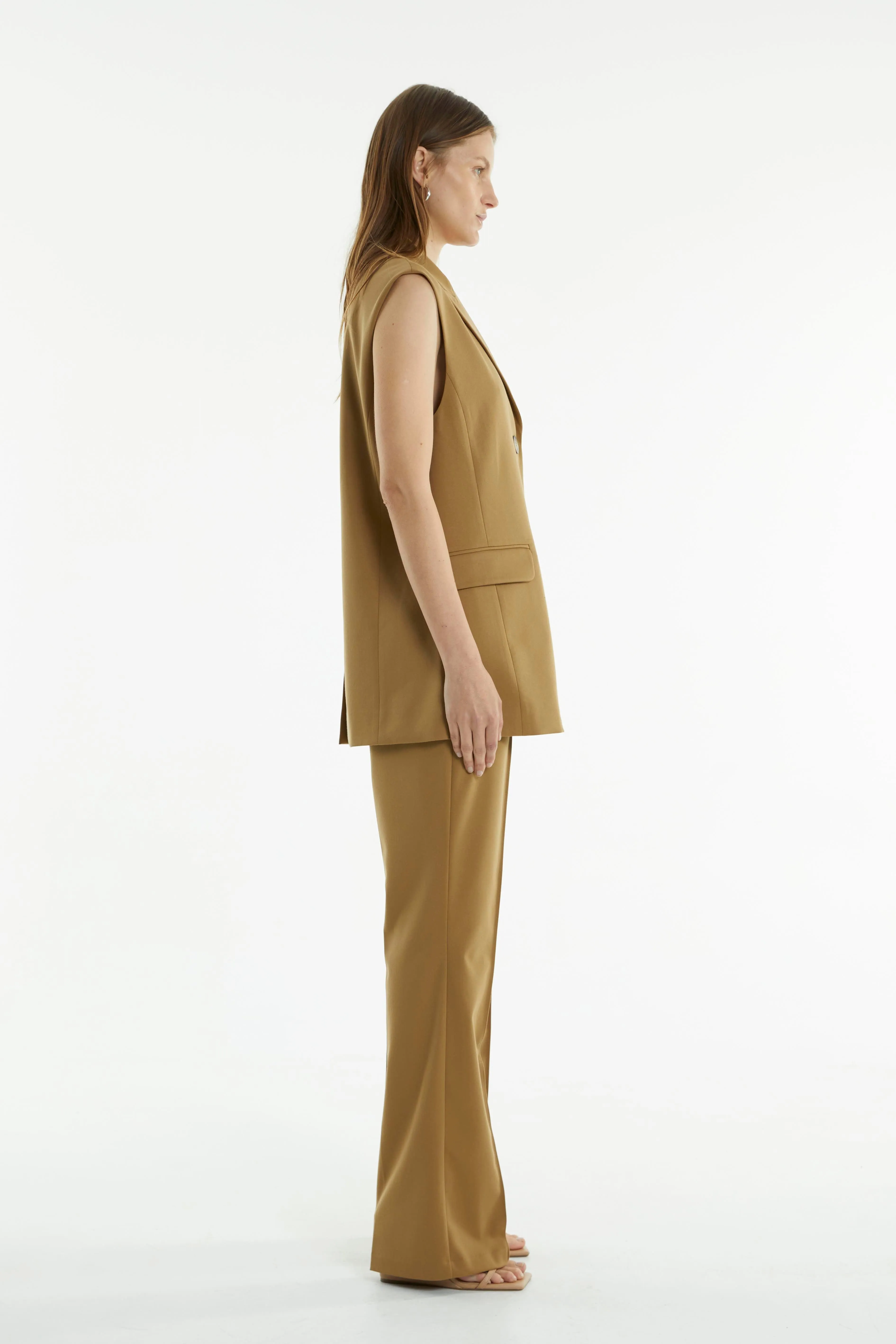 INTERCHANGE TAILORED TROUSERS | NUT