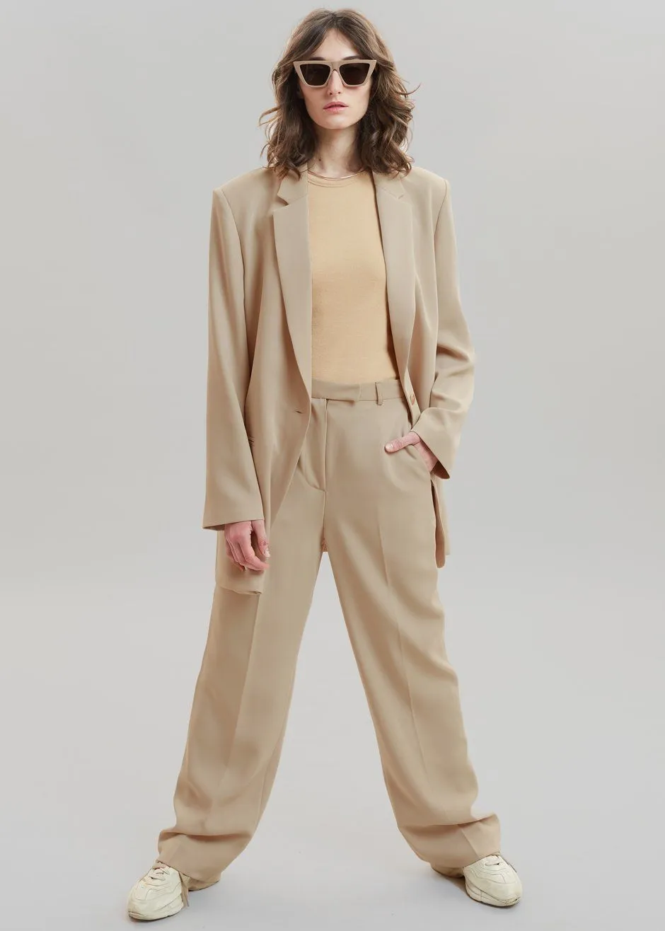 Isla Tailored Trousers - Natural