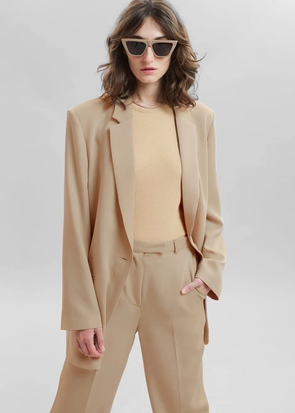 Isla Tailored Trousers - Natural
