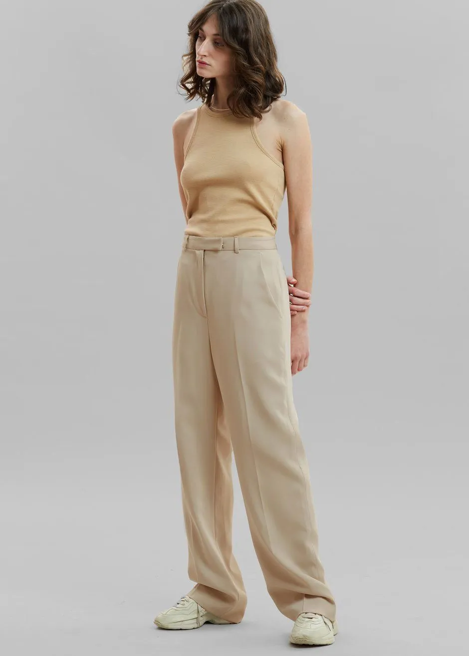 Isla Tailored Trousers - Natural