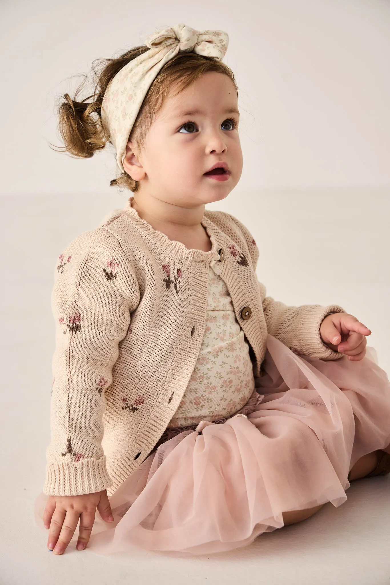 Jamie Kay Delilah Cardigan (Delilah Jacquard Misty Rose)