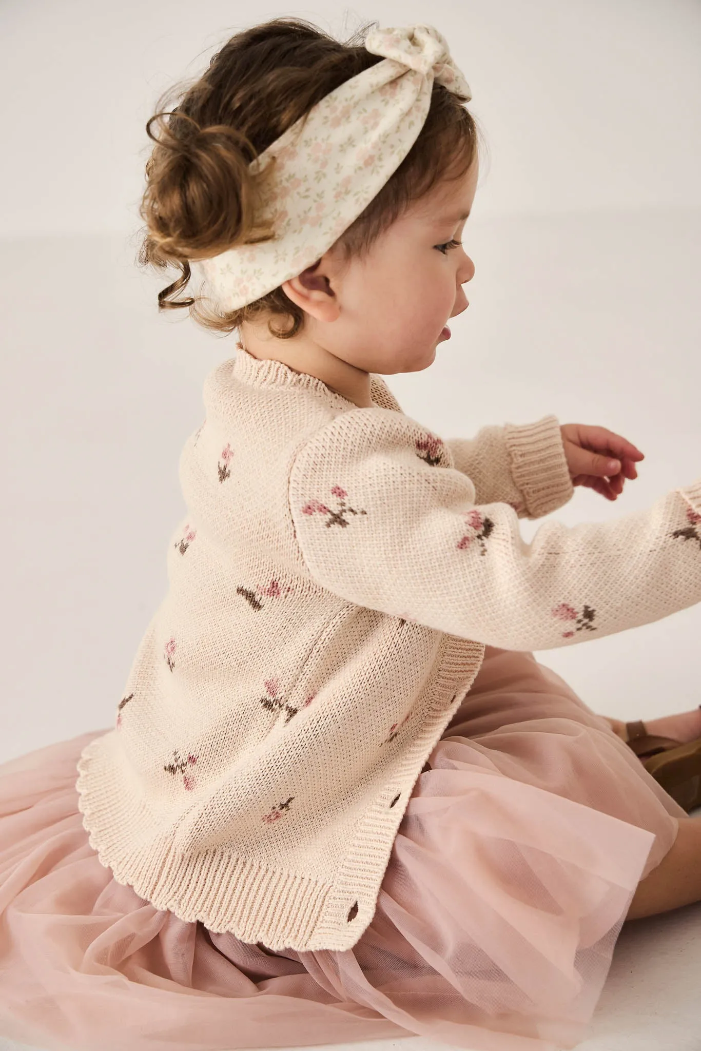 Jamie Kay Delilah Cardigan (Delilah Jacquard Misty Rose)