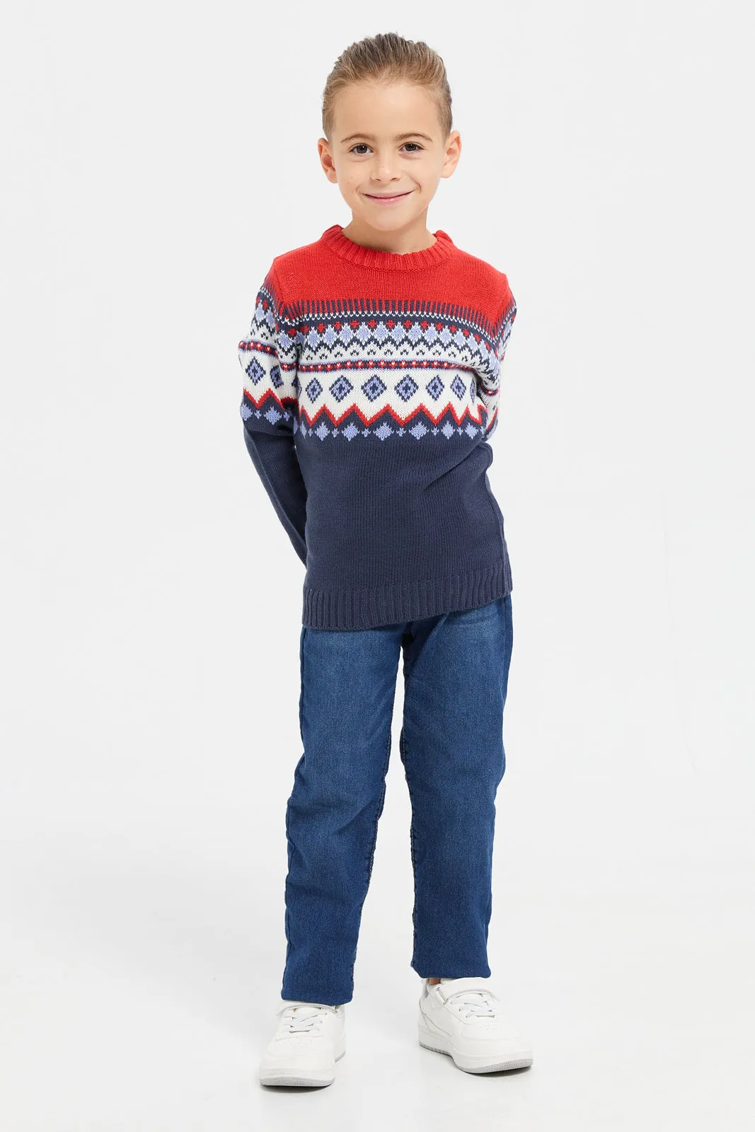 Junior Boys Assorted Basic Pull Over Knitwear