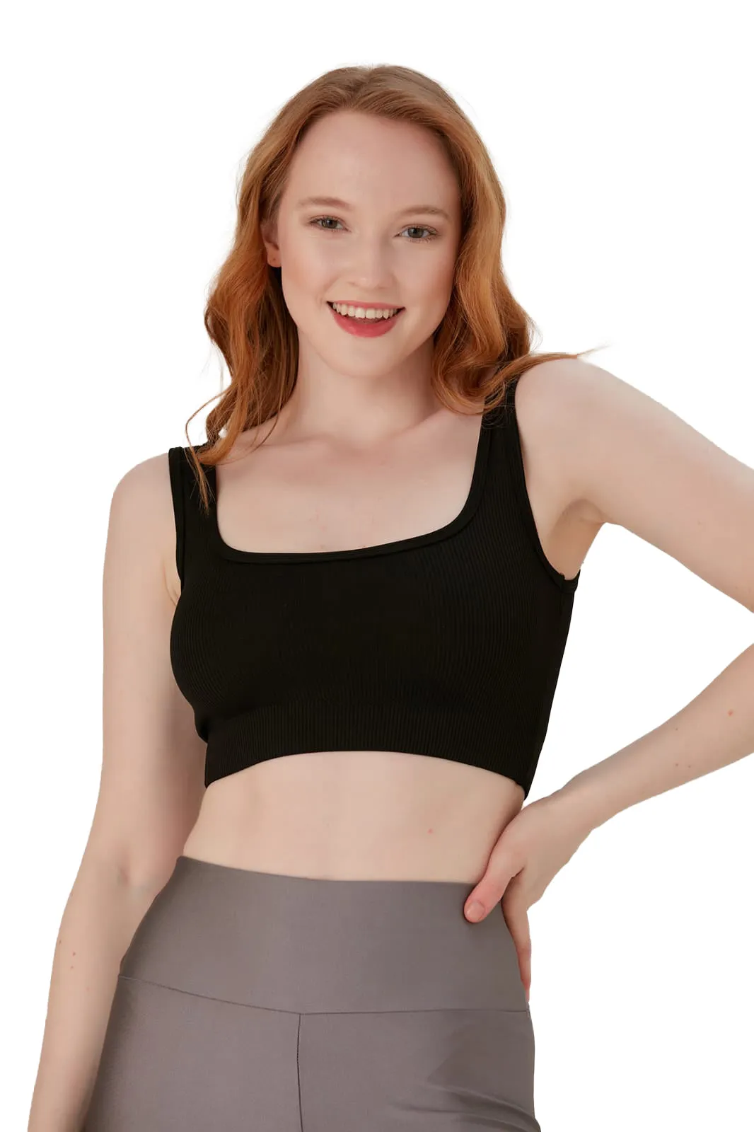 Juniors' and Women's Unlined Sports Bra - Ultra Soft, Seamless Bra Moisture-Wicking & Quick Drying Activewear