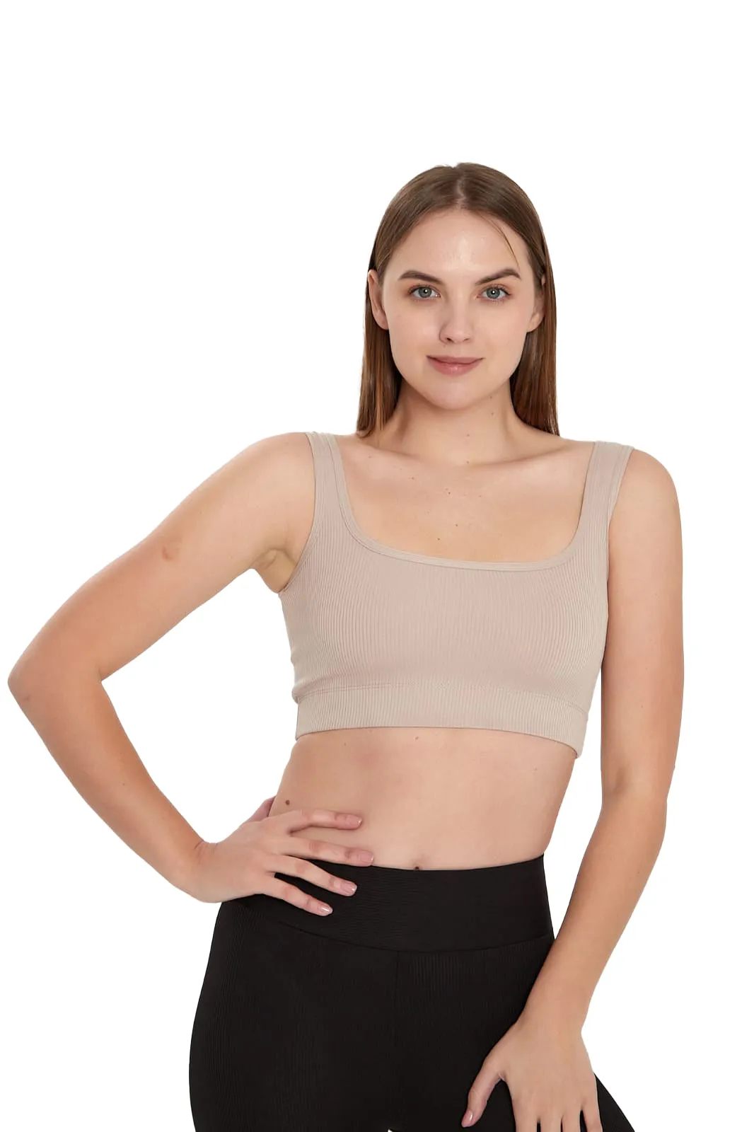 Juniors' and Women's Unlined Sports Bra - Ultra Soft, Seamless Bra Moisture-Wicking & Quick Drying Activewear