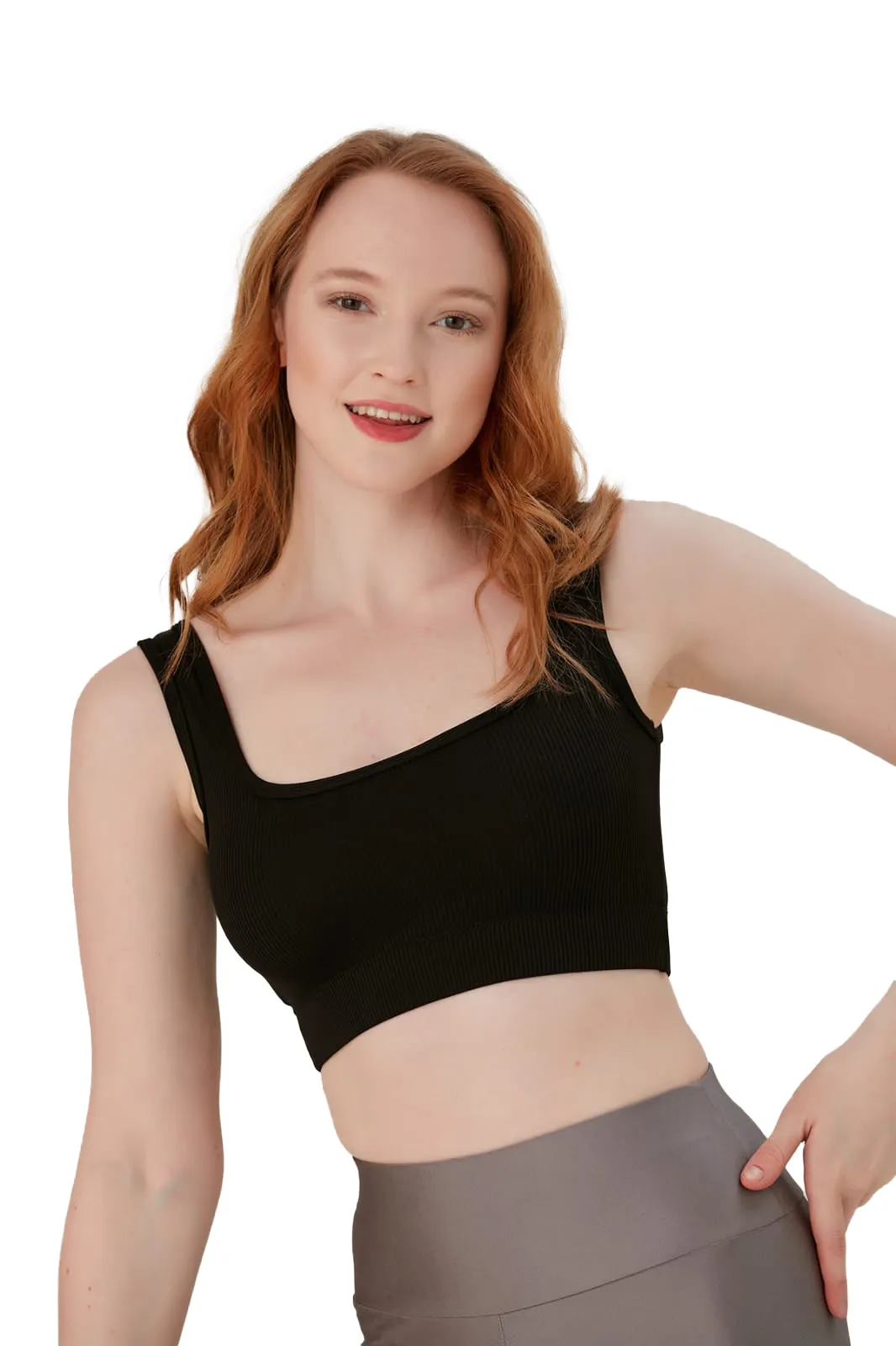 Juniors' and Women's Unlined Sports Bra - Ultra Soft, Seamless Bra Moisture-Wicking & Quick Drying Activewear
