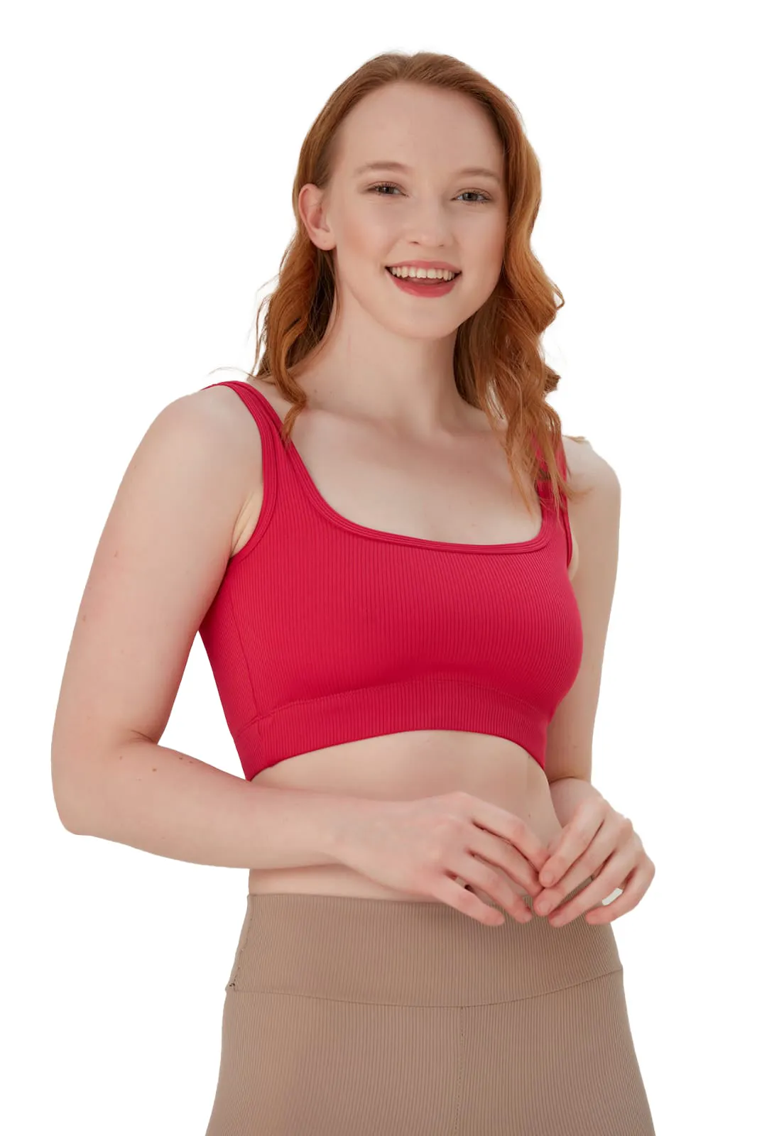 Juniors' and Women's Unlined Sports Bra - Ultra Soft, Seamless Bra Moisture-Wicking & Quick Drying Activewear