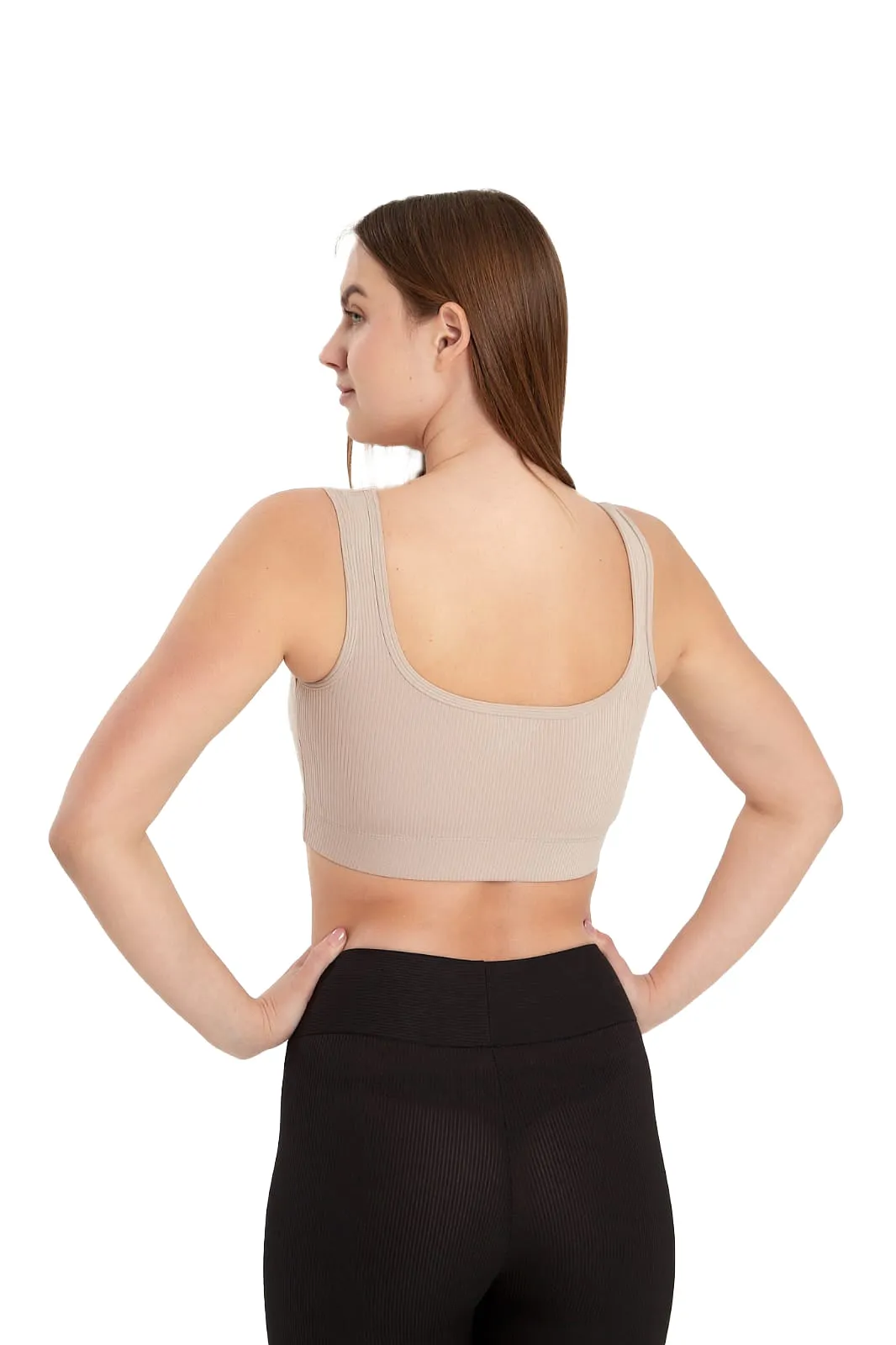 Juniors' and Women's Unlined Sports Bra - Ultra Soft, Seamless Bra Moisture-Wicking & Quick Drying Activewear