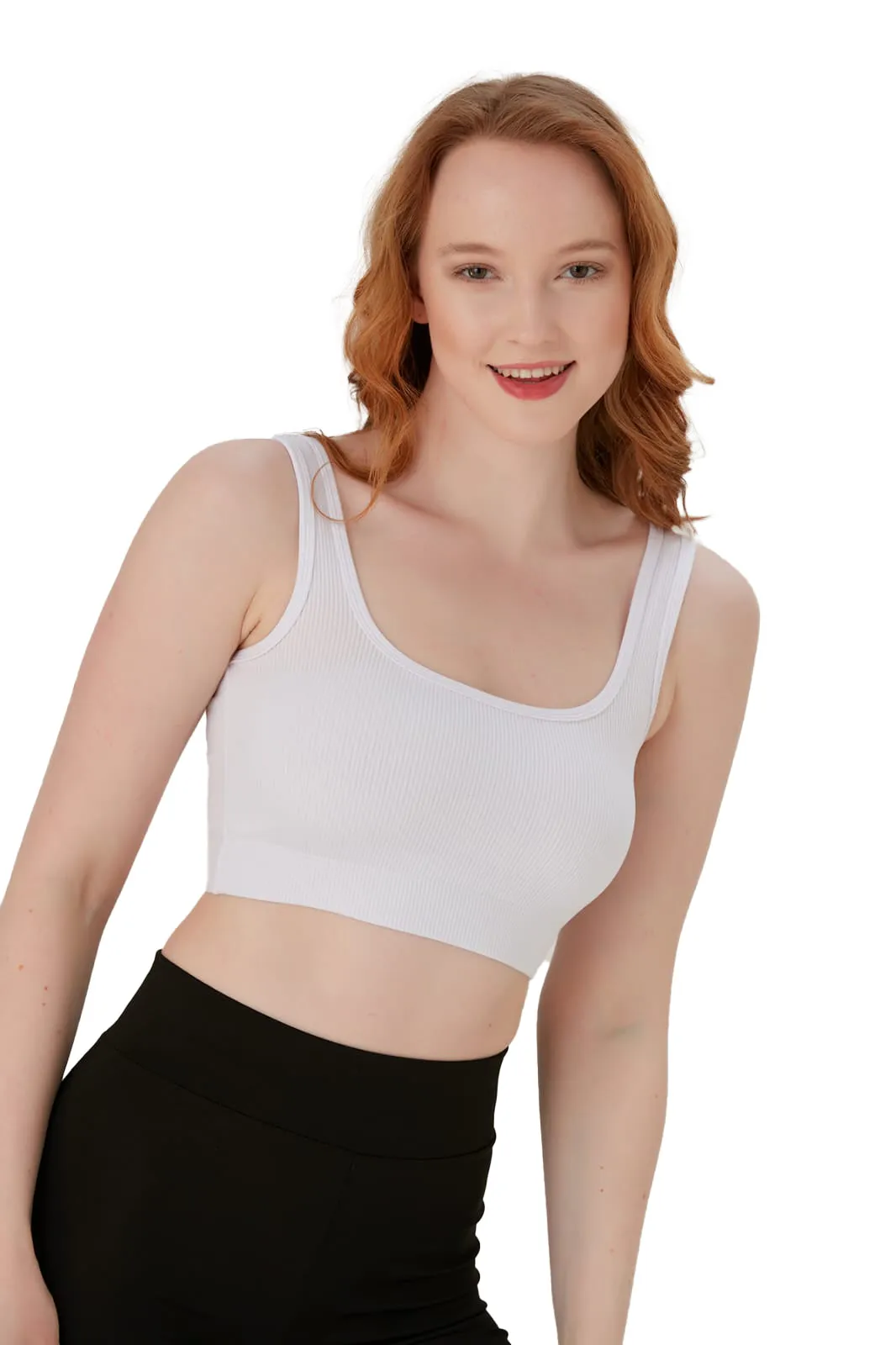 Juniors' and Women's Unlined Sports Bra - Ultra Soft, Seamless Bra Moisture-Wicking & Quick Drying Activewear