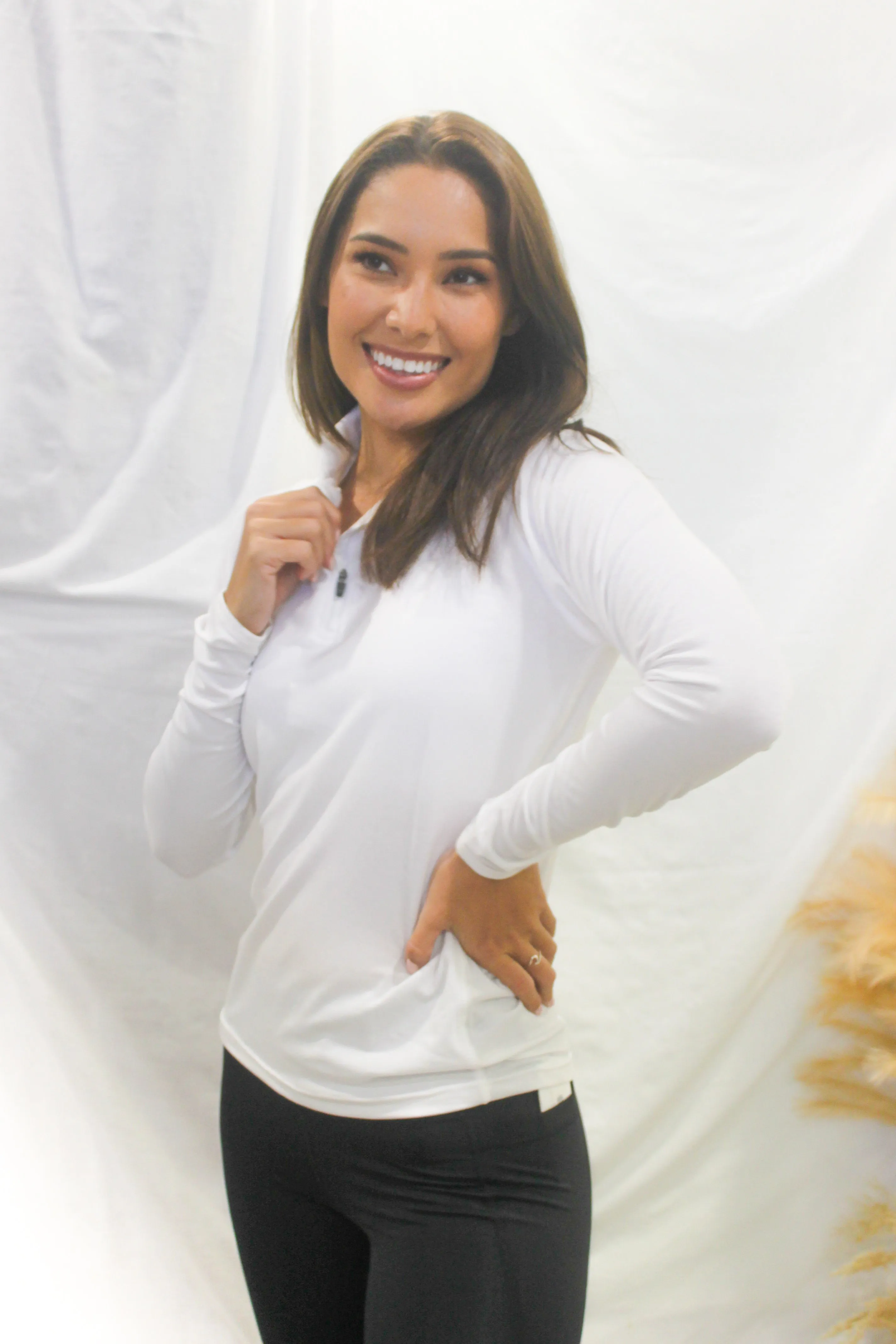 Kirra Half Zip Sports Tops