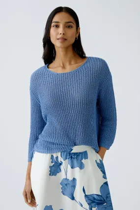 Knitted Jumper - Ocean Blue
