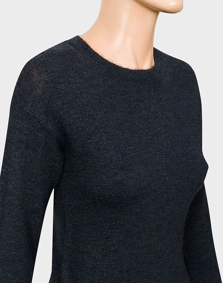 Ladies Camaieu Navy Round Neck Soft Wool Blend Jumpers