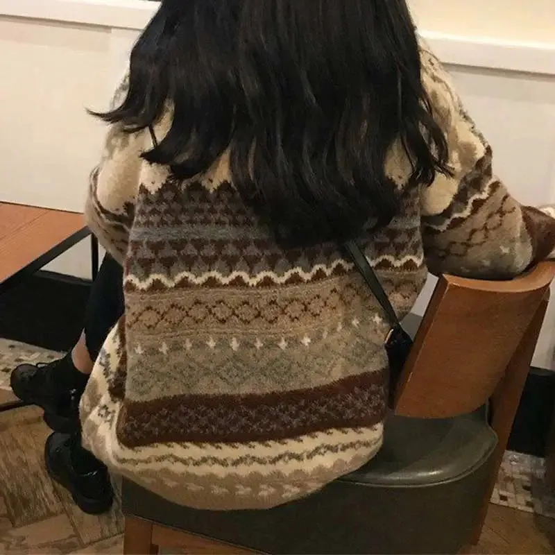 Ladies Casual Vintage Jumper For Winter