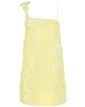 Lemon High Tide Lift Off Flower Mini Dress