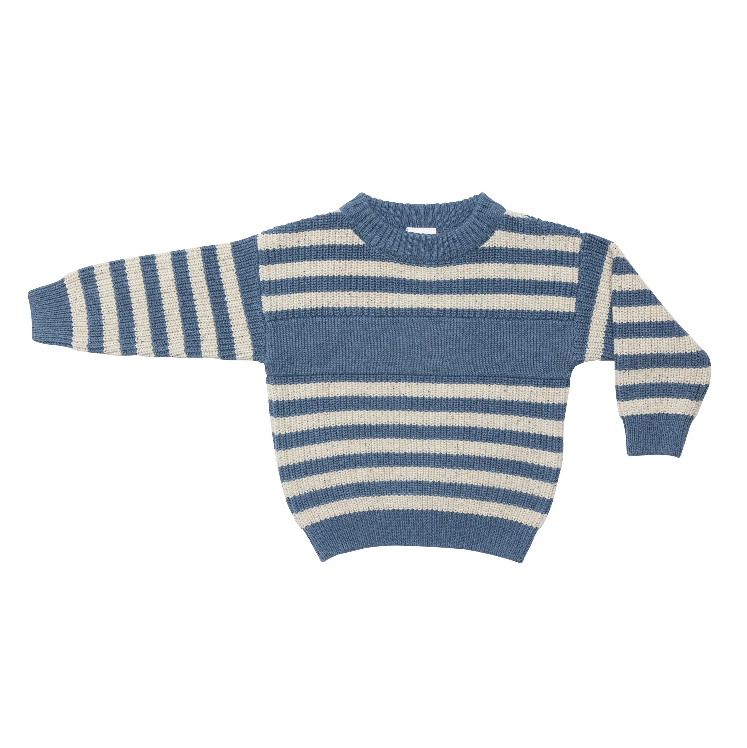 Letter Jumper - Denim Blue Stripe