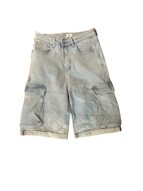 LIGHT DENIM CARGO SHORTS