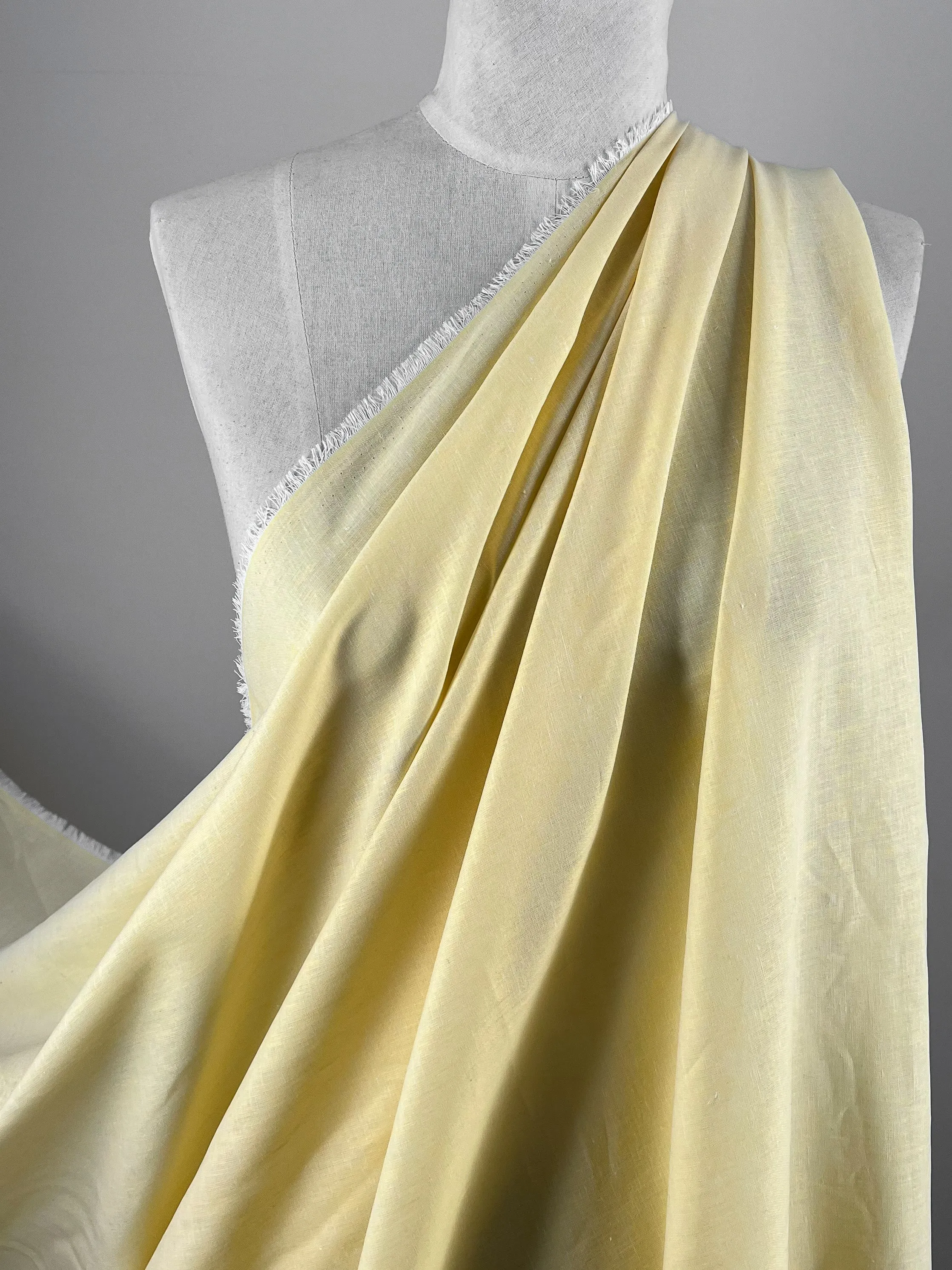 Linen Voile - French Vanilla - 155cm