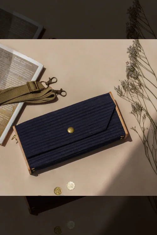 Lukka Chuppi Mini Clutch (Solid Navy)