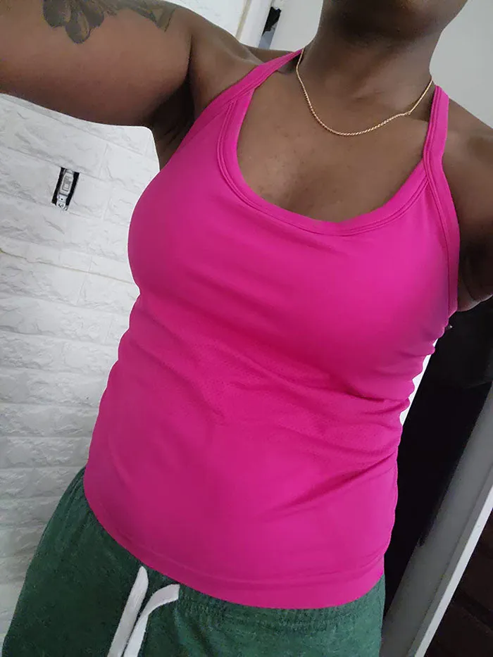 MathCat Racerback Athletic Tank Tops Wildberry