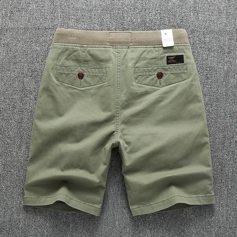 Men's Cargo Shorts 2024 Men Summer Short Pants Camouflage Navy Blue Green Straight Cut Casual Shorts For Men Knee Length Pants