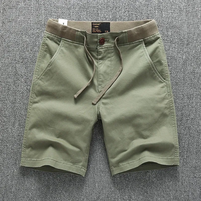 Men's Cargo Shorts 2024 Men Summer Short Pants Camouflage Navy Blue Green Straight Cut Casual Shorts For Men Knee Length Pants