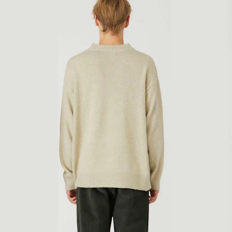 Men's Casual Knitted Pullover With Embroidery