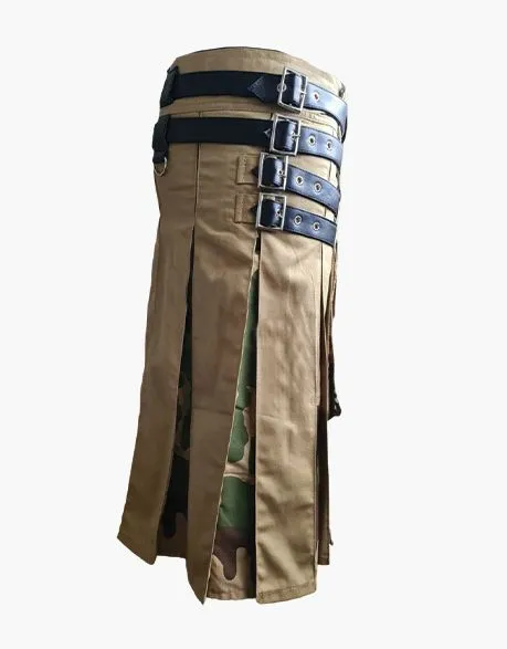 MEN'S HYBRID KIT WITH LEATHER STRAPS IN CAMO AND KHAKI