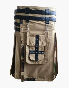 MEN'S HYBRID KIT WITH LEATHER STRAPS IN CAMO AND KHAKI