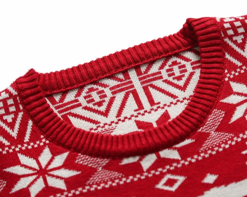 Men's O-Neck Winter Christmas Pullover