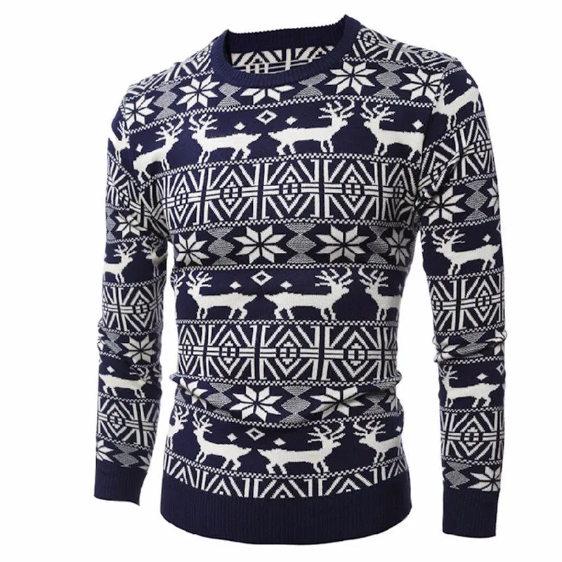 Men's O-Neck Winter Christmas Pullover