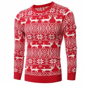 Men's O-Neck Winter Christmas Pullover