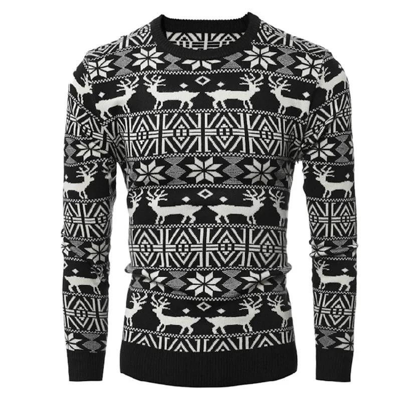 Men's O-Neck Winter Christmas Pullover