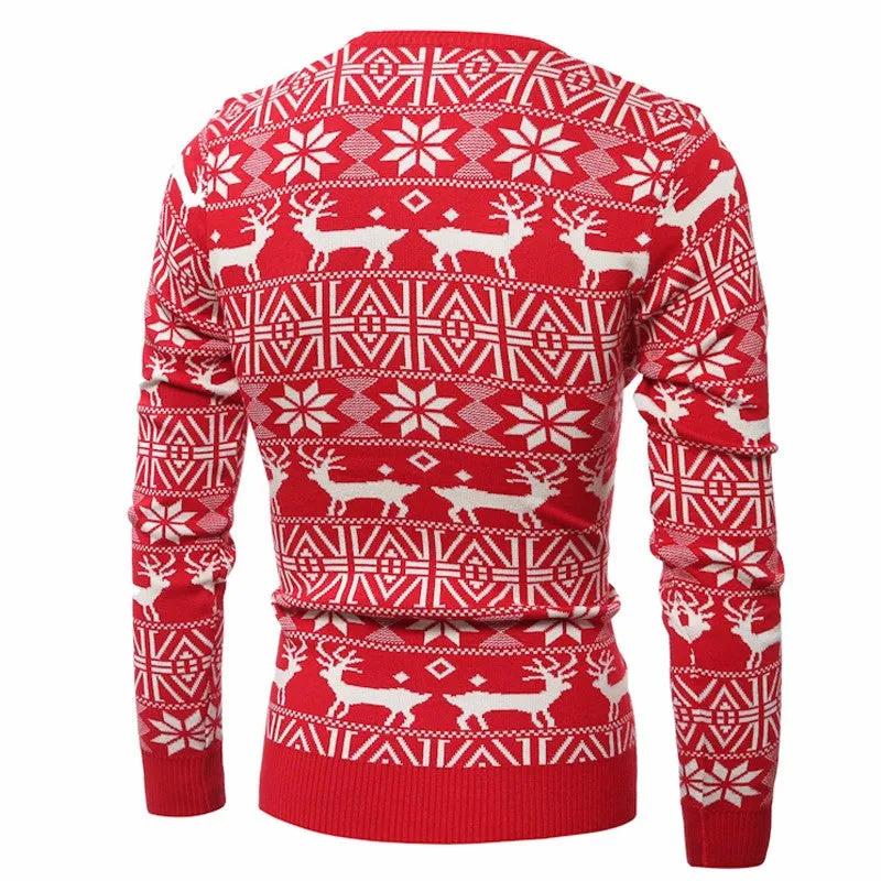 Men's O-Neck Winter Christmas Pullover